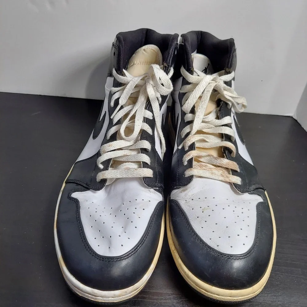 Nike Air Jordan 1 Retro‎ High Shoes Mens Size 15 Black White Panda 332550-011